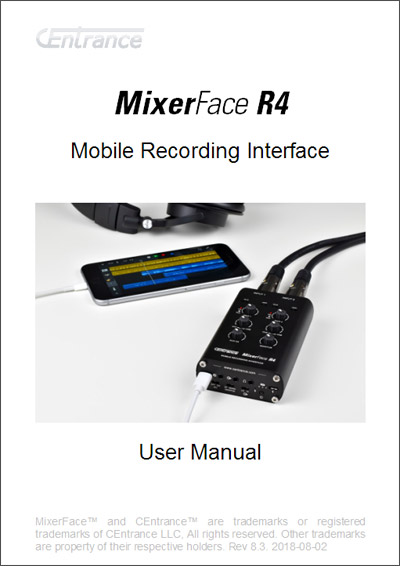 MixerFace R4 User Manual
